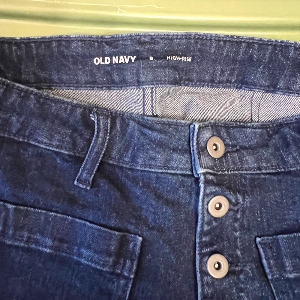Old Navy Dark Blue High-Rise Jeans